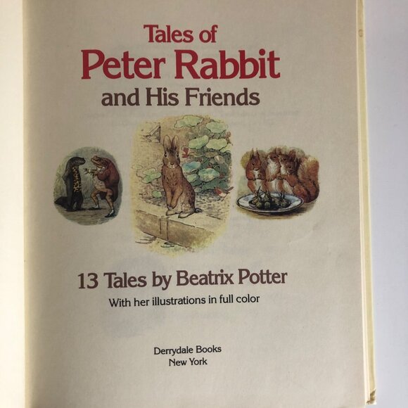 Tales Of Peter Rabbit And His Friends Hardcover Book Beatrix Potter 1984 - Picture 3 of 6